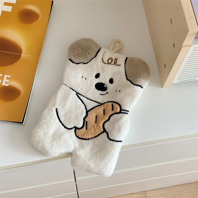 可爱小狗擦手巾挂式纯棉加厚抹手毛巾女学生宿舍卫生间吸水不掉毛,居家布艺,手巾/手帕,淘宝优惠券,粉丝福利购,淘宝优惠卷