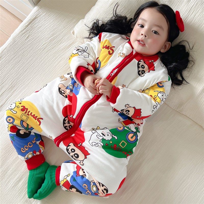冬季新款儿童纯棉加厚睡袋宝宝0-10度恒温连身睡衣婴幼儿防踢被,婴童用品,睡袋/防踢被,淘宝优惠券,粉丝福利购,淘宝优惠卷