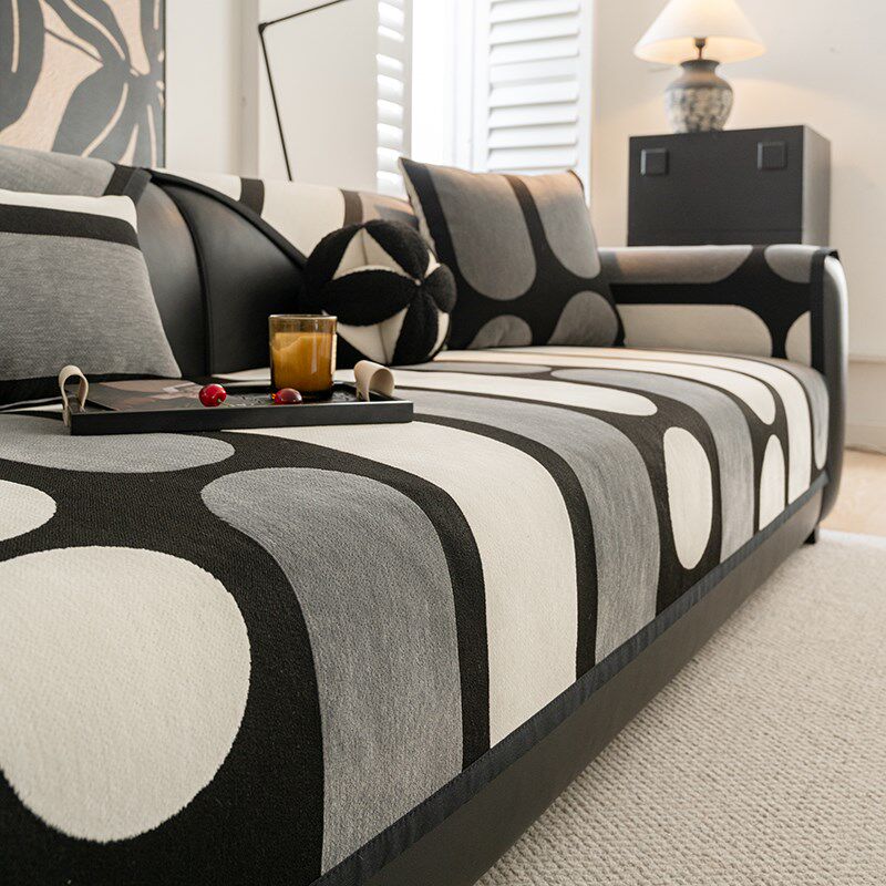 2025年新款沙发垫四季通用固定防滑坐垫子高级感直排皮沙发盖布巾