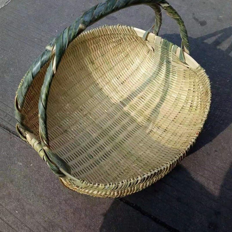 农家纯手工竹编织水果洗菜家用篮手提提菜淘米篮淘米箩筐鸡蛋竹筐,特色手工艺,竹编/竹雕,淘宝优惠券,粉丝福利购,淘宝优惠卷