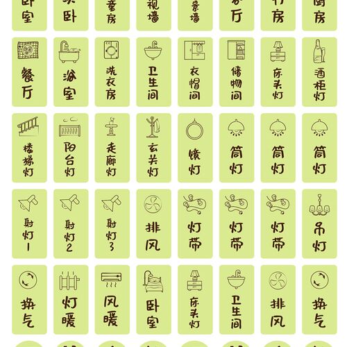 黑色夜光荧光电箱开关标识贴纸开关创意墙贴插座标志指示创意标签