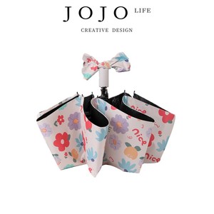 JOJOS L. PD.杂货先生.雨伞遮阳折叠伞小清新黑胶晴雨两用 花都