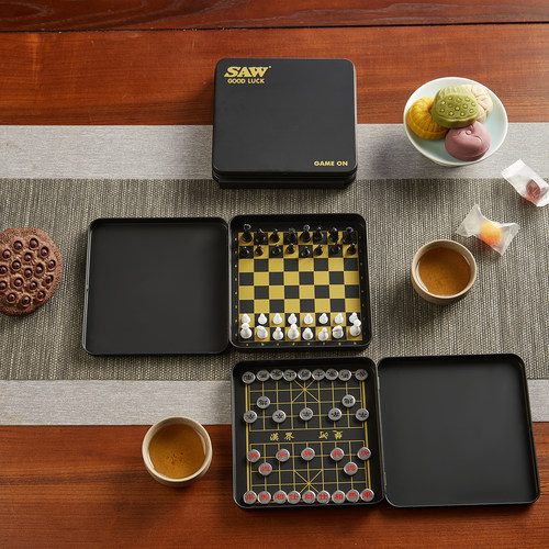 磁吸折叠便携国际象棋盘益智礼物