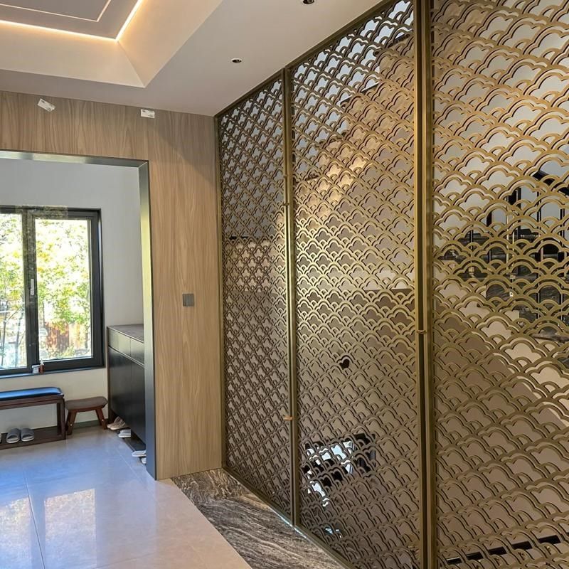 不锈钢屏风定制激光镂空雕花中式ktv大堂隔断酒店玄关背景装饰,金属材料及制品,不锈钢制品,淘宝优惠券,粉丝福利购,淘宝优惠卷