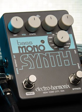 Electro-Harmonix EHX Bass Mono Synth贝斯合成器模拟单块效果器