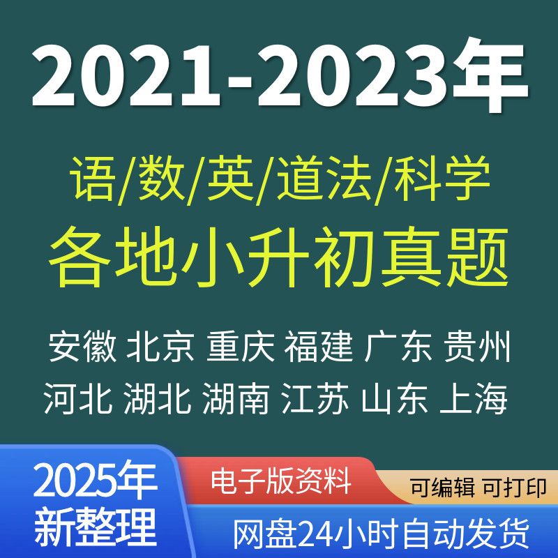 2023年小升初真题卷电子