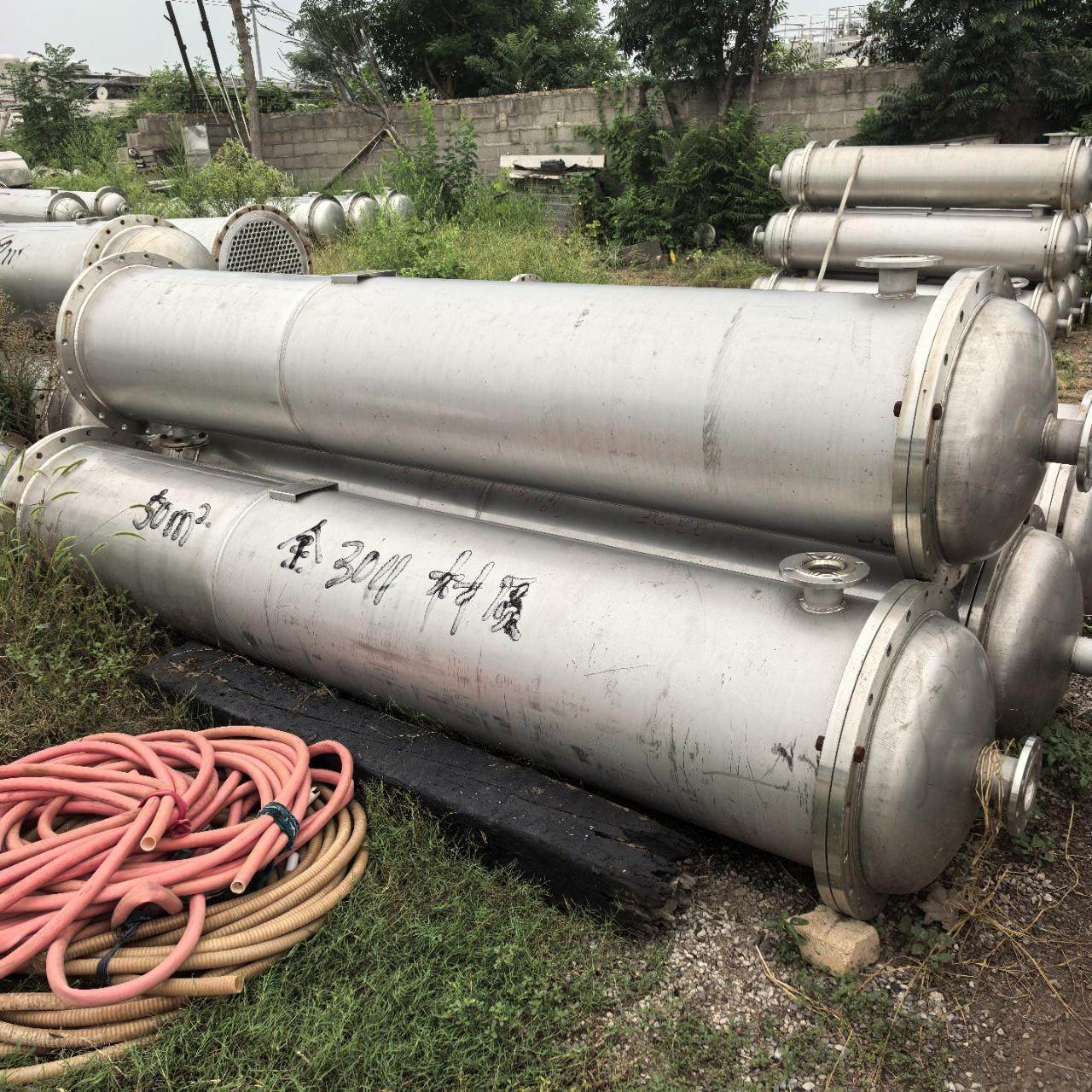 销售二手304不锈钢列管式冷凝器 40平方不锈钢钛材列管式换热器,清洗/食品/商业设备,冷凝器,淘宝优惠券,粉丝福利购,淘宝优惠卷