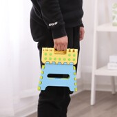 瀛欣儿童折叠凳子卡通塑料便携式 矮凳宝宝户外创意家用迷你小板凳