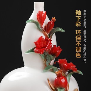 《多子多福》陶瓷葫芦摆件中式客厅博古架电视柜酒柜装饰乔迁礼品