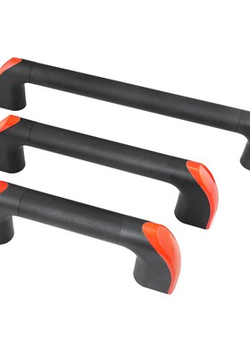 汤科橙色铝合金管状拉手防护门拉手工业机床机械数控门把手125mm