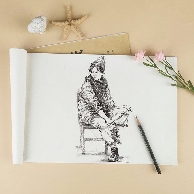 绘改变双面速写纸8k美术生加厚素描马克笔绘画美术专用临摹描摹本,文具电教/文化用品/商务用品,素描/速写本,淘宝优惠券,粉丝福利购,淘宝优惠卷