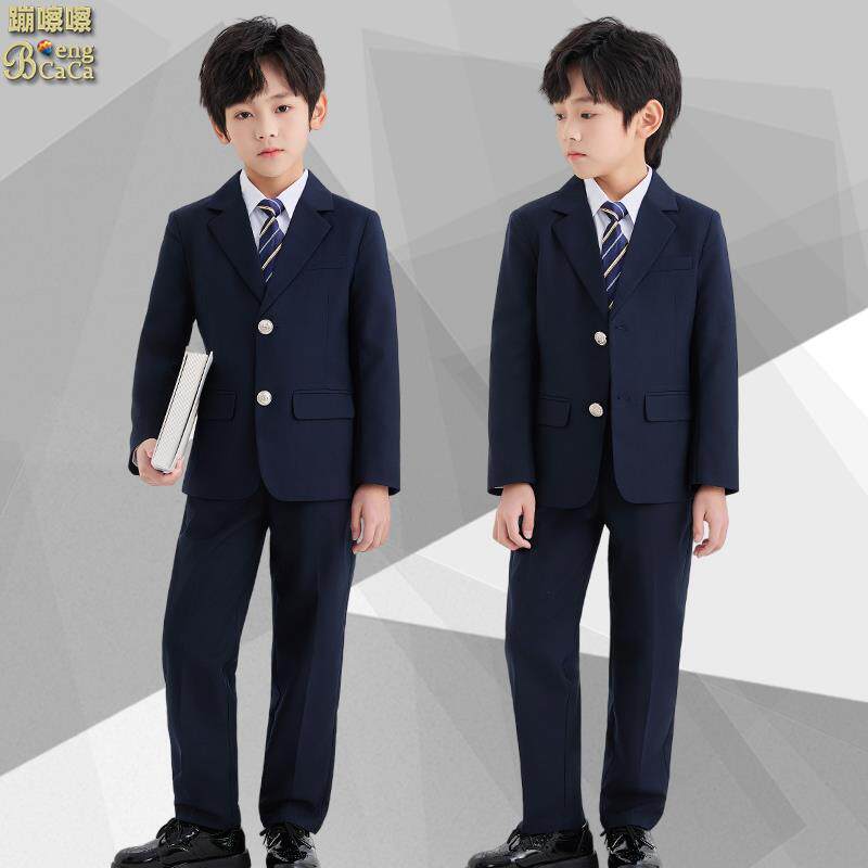 男童西装礼服学生校服女童英伦学院班服中大儿童合唱表演西服套装