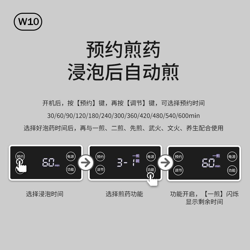宜笑便携式煎药壶全不锈钢316L养生壶煮中药家用小型全自动中药煲