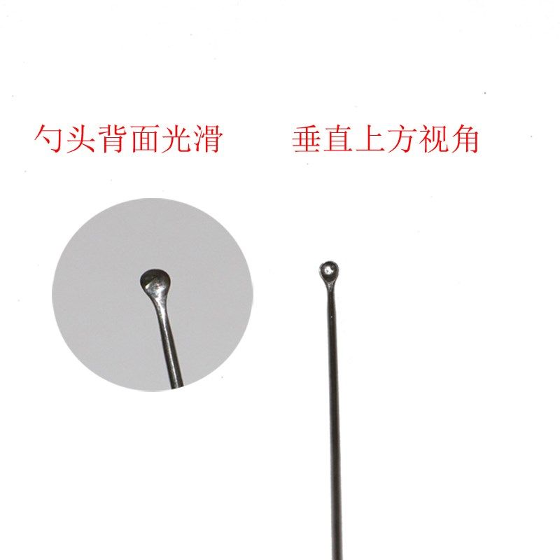 点道纯手工打造紫铜手柄304不锈钢耳勺小号薄款圆润耳耙子