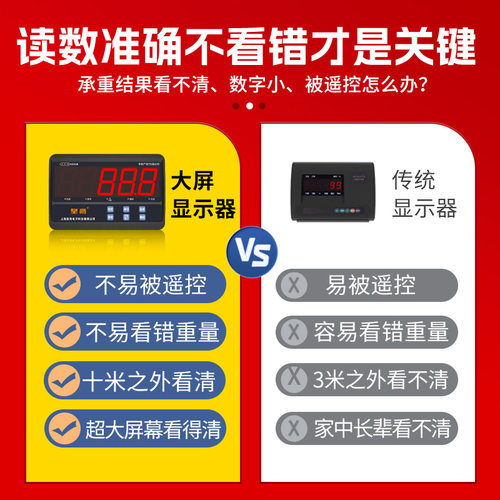 电子小地磅秤家用小型称猪称牛2吨1吨5吨带围栏1-3吨地泵工业物流