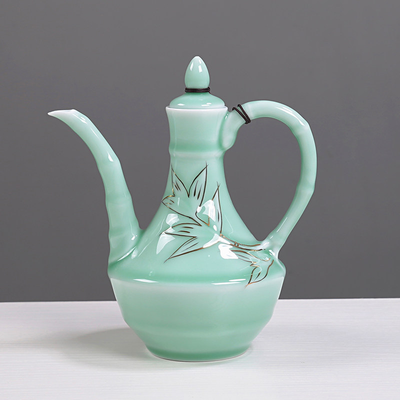 景德镇小酒壶古风陶瓷1斤装酒的空酒瓶子中式家用仿古白酒分酒器