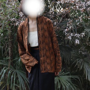 裳裳者华 棕 春夏秋宋制三裥裙飞机袖直领对襟短衫褙子日常汉服