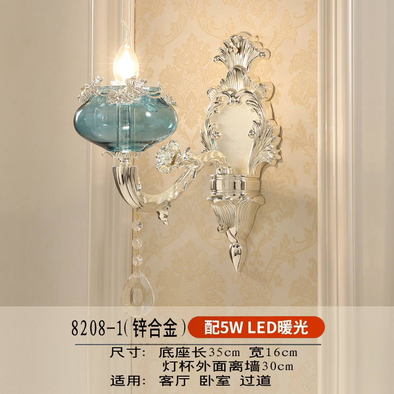 无线壁灯 可充电壁灯欧式床头卧室电视背景墙带开关电池壁灯客厅