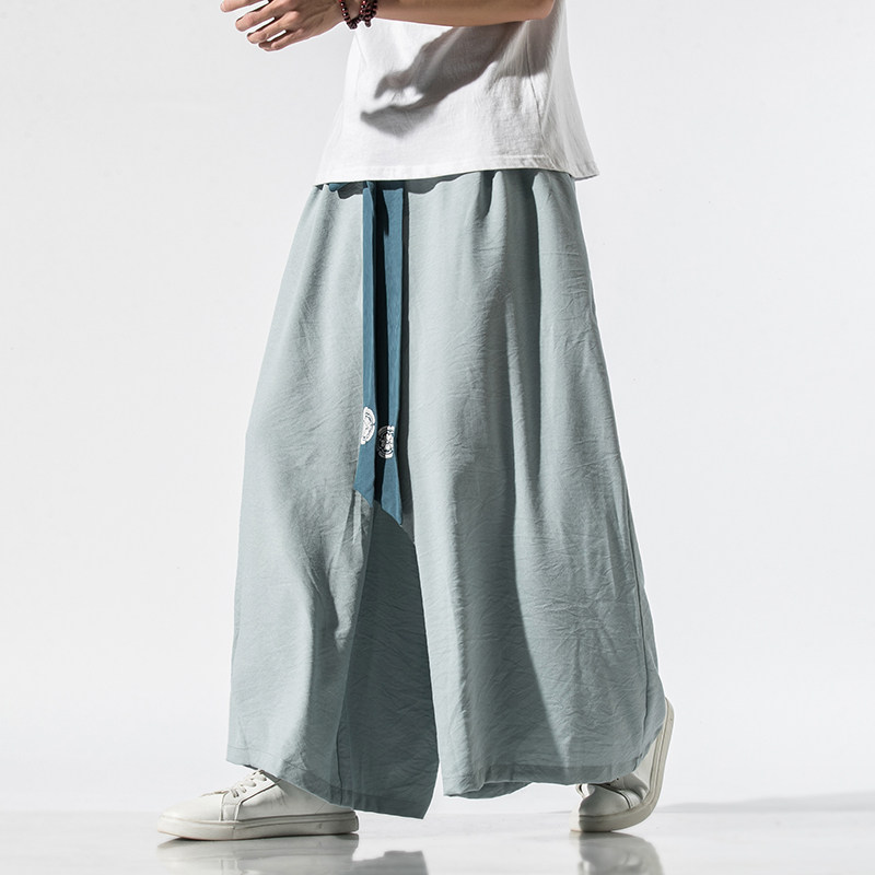 汉元素中国风仙气宋裤裙裤改良汉服唐装男民族复古风禅修居士服,男装,汉服,淘宝优惠券,粉丝福利购,淘宝优惠卷