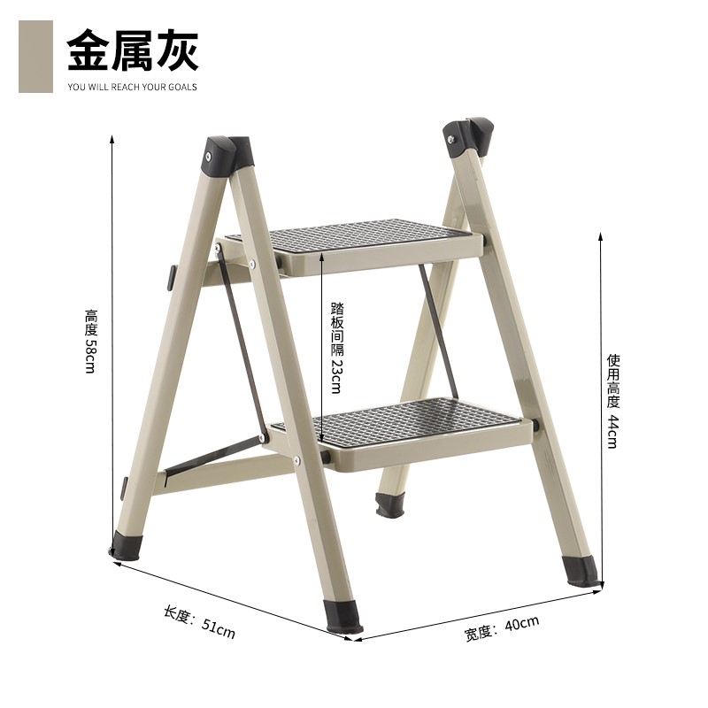 小型迷你舞台简约梯子家用折叠架子非绝缘收缩凳书架高低凳脚踏电