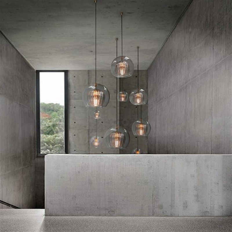 北欧简约餐厅吊灯创意个性吧台卧室床头双层玻璃圆球单头小吊灯具,家装灯饰光源,LOFT/复式住宅/楼梯吊灯,淘宝优惠券,粉丝福利购,淘宝优惠卷