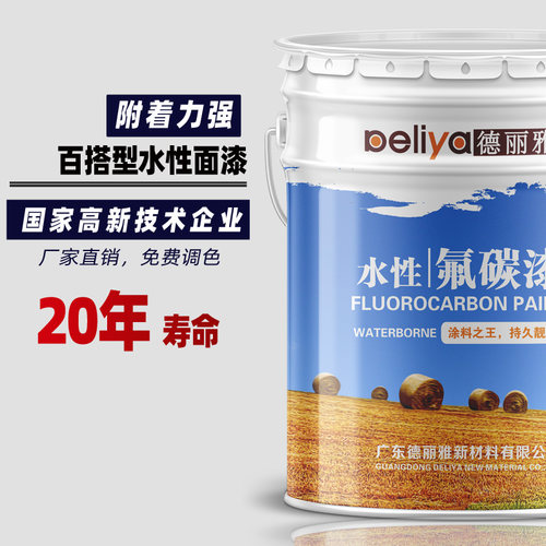 水性氟碳漆钢结构金属漆防腐锈铁艺彩钢铝合金门窗翻新环保德丽雅