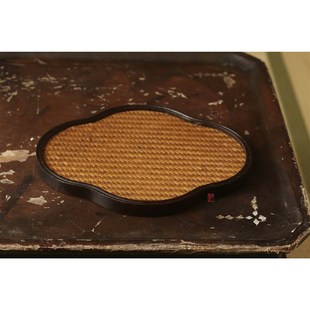 竹制席面干泡台家用功夫茶具小茶盘壶承 办公室家用迷你重竹茶台