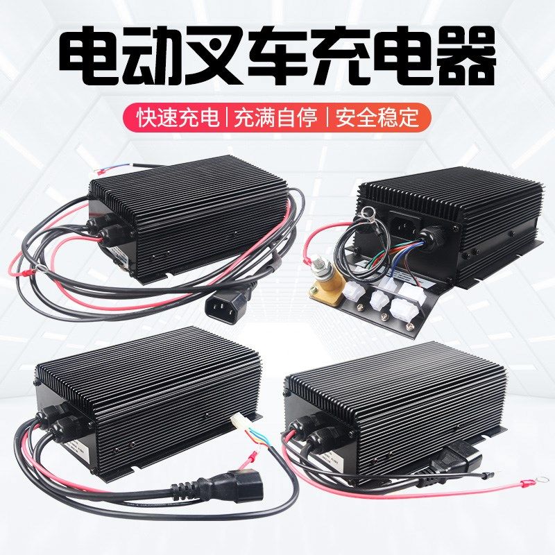 中力电动叉车配件小金刚电动叉车充电器48v24V电瓶充电机合力