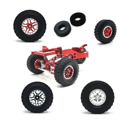 莽牛1/12 顽皮龙 1/16 JJRC 飞宇 遥控车 金属升级 四驱夹胎车轮