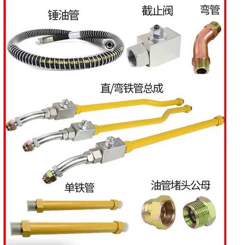 挖掘机破碎锤小臂铁管总成破碎炮头破碎锤管路快接管路截止阀配件