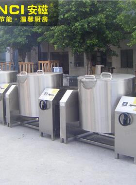 安磁单头可倾式煲汤炉工业一体式大功率摇摆汤炉商用电磁煲汤灶