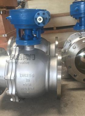 Q341F-16涡轮法兰球阀 304球阀dn250 CF8不锈钢球阀