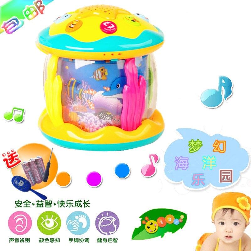 儿童婴幼儿益智力早教拍拍鼓音乐玩具宝宝男女孩多功能音乐故事机