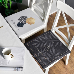 餐桌座椅垫椅子家用夏季 茶台座椅垫办公室久坐凳子学生屁股记忆棉