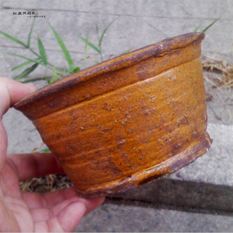【旧城拾忆】 89-91年左右  土瓷饭汤钵小釉盆  怀旧/收藏
