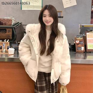 洋派减龄加厚保暖羽绒棉服女2025秋冬季新款高级感小个子显瘦外套