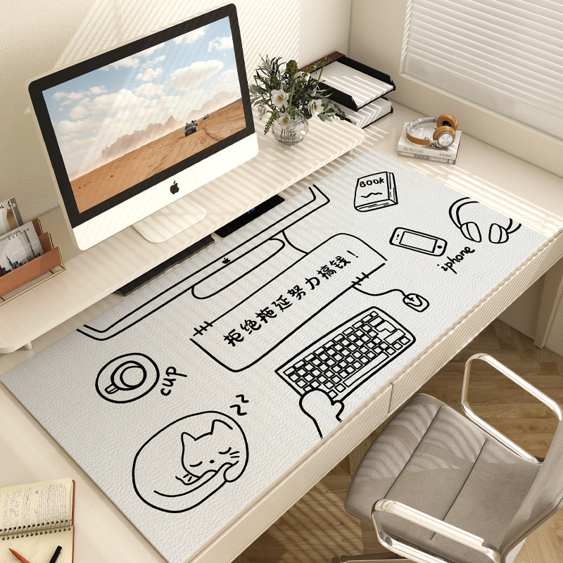 书桌垫硅胶桌布儿童写字台学习电脑桌面桌垫茶几布餐桌台防水垫子,居家布艺,办公桌垫,淘宝优惠券,粉丝福利购,淘宝优惠卷