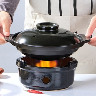 干锅酒精炉子干锅锅具商用餐具家用高档陶瓷锅具专用锅套装