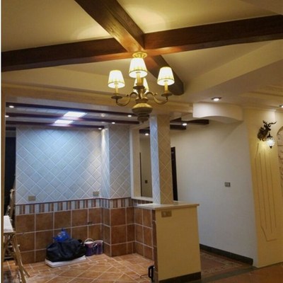 木器工坊定做优质欧式吊顶假木梁空心木条木方梁假板材天花墙柱板