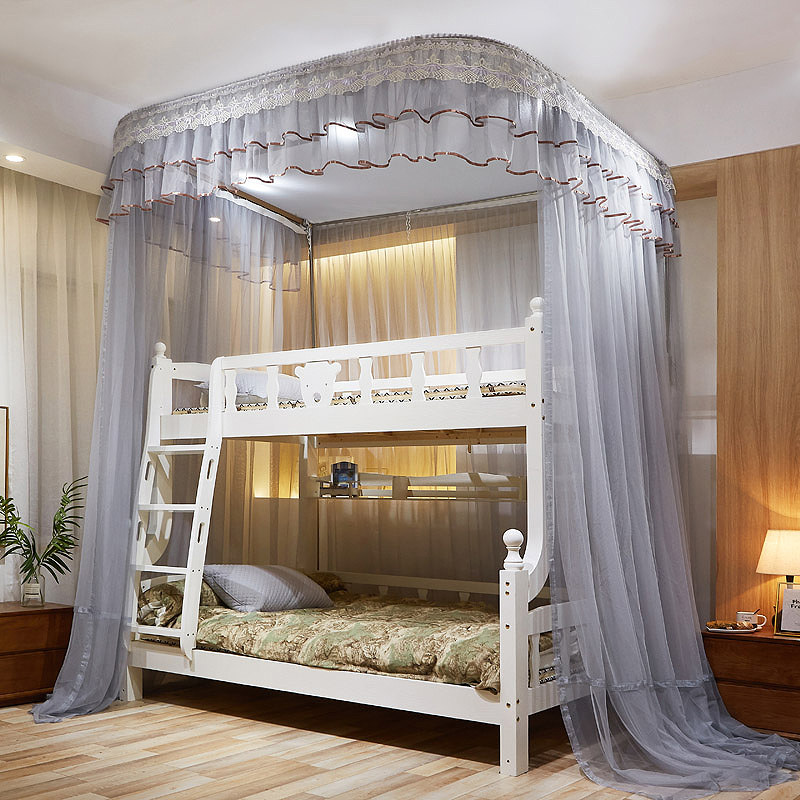 儿童高低子母床蚊帐上下铺梯形书架款双层家用1.2米1.5m1.35轨道,床上用品,蚊帐,淘宝优惠券,粉丝福利购,淘宝优惠卷