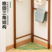 转角衣帽架卧室家用落地衣架墙角多功能脏衣篮衣服挂架简约挂衣架