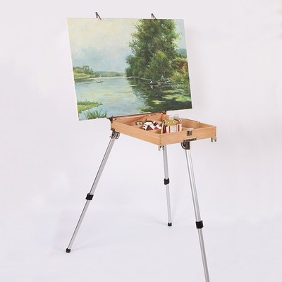 丰丰HX3S松木上色榉木折叠带腿油画箱女式意大利画箱铝合金双丰画