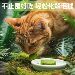 养只宠物猫草片猫化毛球片化毛膏猫咪吐毛球化毛球猫草粒排毛猫用
