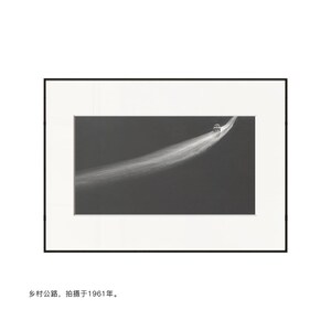 黑白风景摄影艺术挂画 道路文艺装饰画 餐厅书房小众极简