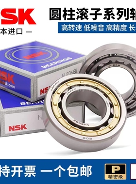 NSK圆柱滚子轴承N NU NJ202 203 204 205 206 207 208 209 210 EM