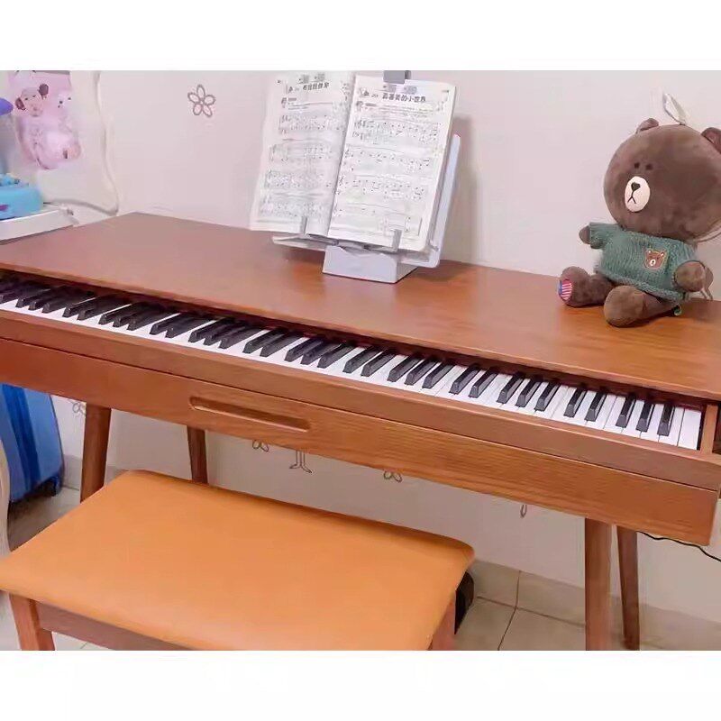 实木电子琴桌电钢琴Midi键盘桌罗兰琴收纳桌家用编曲桌工作台