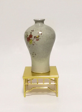 中式铁艺架子家居茶室博物架花瓶茶壶多肉摆饰品工艺品摆件小底座