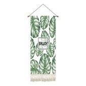 简约植物挂画布艺客厅餐厅装 饰画蛋糕店花店挂布画工作室挂毯定制