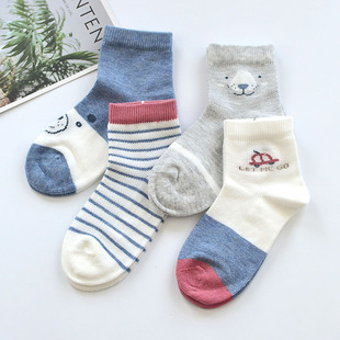 斑比儿童袜子春夏宝宝网眼薄款夏季男童夏天透气班比薄袜纯棉无骨