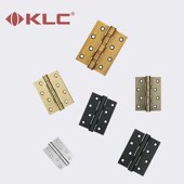 KLC黑色不锈钢轴承合页铰链4英寸开槽合页静音活页折叠铰链单片